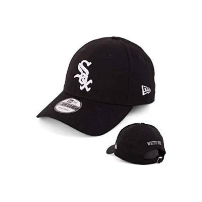 Imagen de New Era Gorra para hombre, edición limitada, con bordado adicional del equipo en la parte trasera, de NFL, NBA, MLB, 9Forty ajustable los Yankees, Bulls, Dodgers, Lakers, Sox Chicago White Black