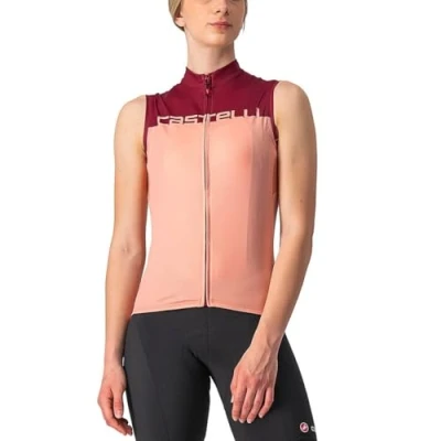 Imagen de CASTELLI 4522066 566 VELOCISSIMA SLESS Sudadera para Mujer, Color Burdeos, XL, Erröten/Bordeaux, XL