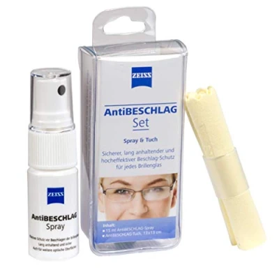 Imagen de ZEISS Juego antivaho (spray 15 ml + paño), protección eficaz contra el empañamiento de las gafas.