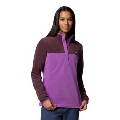 Imagen de Columbia Women&#039;s Benton Springs Half Snap Pull Over 2, Fleece Over, Razzle/Moonvista, S