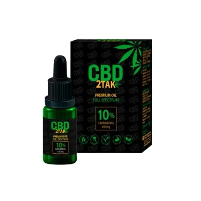Imagen de Aceite CBD 2TAK 10% uso tópico 10ml. orgánico 100% Natural PREMIUM OIL FULL SPECTRUM VEGAN GLUTEN FREE LACTOSE Cannabidiol 1000mg NON THC