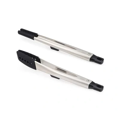 Imagen de Joseph Elevate Fusion Pinzas de Cocina Silicona, 2 Piezas, Largas y Precisión, sin BPA, Antiadherentes, Resistentes al Calor, Mango en Acero Inoxidable