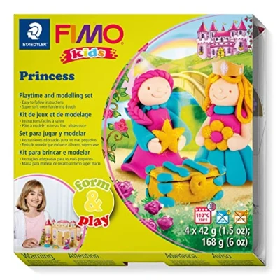 Imagen de STAEDTLER 8034 06 LZ Juguete creativo (8034 LZ) Fimo kids Princesas, Manualidades , color/modelo surtido