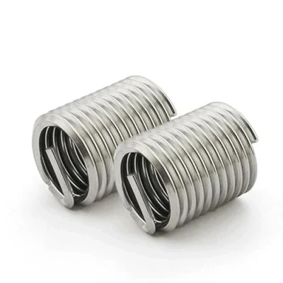 Imagen de 304 Stainless Steel Helicoil Thread Repair Insert Coiled Wire Helical Screw Sleeve M2 M2.5 M3 M4 M5 M6 M8 M10 M12 M24 (Color : X 2D, Size M2x0.4 (50PCS))