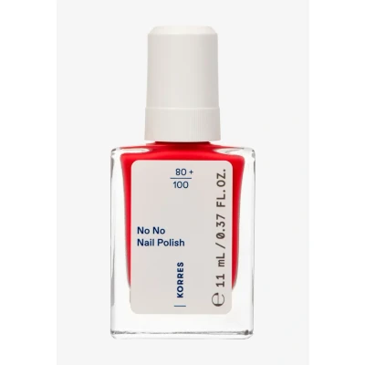 Imagen de KORRES No Nail Polish 45 True Coral: esmalte de uñas vegano 10 Free con efecto gel, alto poder cubriente y brillo brillante, resistente a las grietas, 11 ml