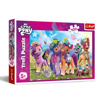 Imagen de Trefl My Little Pony, los Ponis Graciosos 100 Piezas Puzle de Colores con Personajes la Serie Infantil, Entretenimiento Creativo, Juego para niños a Partir 5 años, Multicolor (16463)