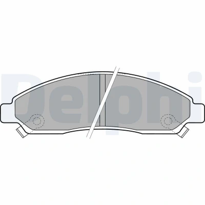 Imagen de DELPHI LP2037 Juego de pastillas freno con avisador acústico desgaste Chapa antichirridos sin accesorios ISUZU: D Max 1 Pickup,