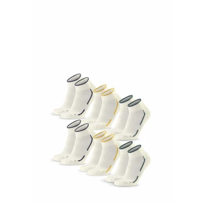 Imagen de Danish Endurance Quarter 6PACK Calcetines de deporte, Talla: 43 47, offwhite dark green navy mustard