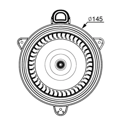 Imagen de MAHLE ORIGINAL AB 268 000P Ventilador de Calefacción para vehíc. con volante a la izquierda