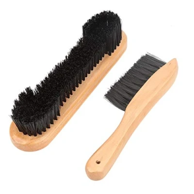 Imagen de Mesa De Billar Profesional Brush Cleaner Kit, 2pcs Rail Sistema Cepillo, Manija Madera Herramientas Limpieza Accesorios