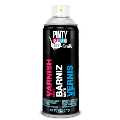 Imagen de Barniz spray PINTYPLUS ART &amp; CRAFT 520cc Mate