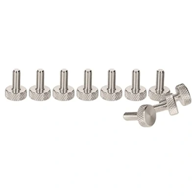 Imagen de PrecisionGeek Tornillos de pulgar moleteado planos aluminio M4 x 10 mm (juego 10)