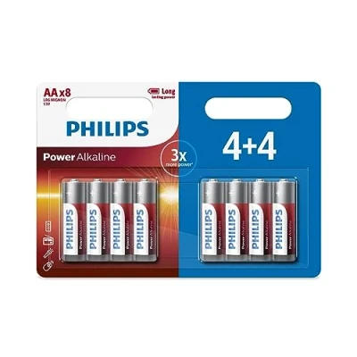 Imagen de PHILIPS LR6P8BP/10 Power Alkaline Batería 4+4 Pilas Non Recargable 1,5 V