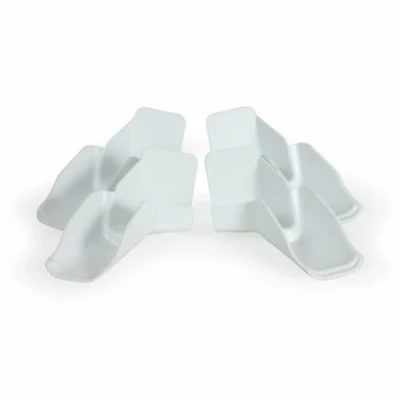 Imagen de Camco FBA Manufacturing 42134: Boquilla de canalón con extensión, Blanco, 4 Unidades (2 izquierdas/2 derechas), Talla única