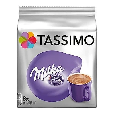 Imagen de Tassimo T Discs Milka (16 Discs) &quot;Hot Chocolate Flavour Drink &amp; Creamer from Milk&quot; 8 porciones x 2 unidades