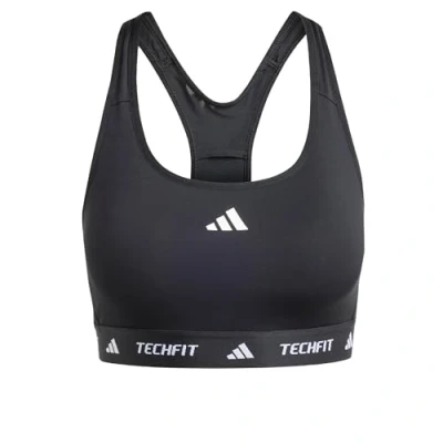 Imagen de adidas Performance Powerreact Techfit Sujetadores deportivos con sujeción media, Mujer, Talla: SxA B, Black