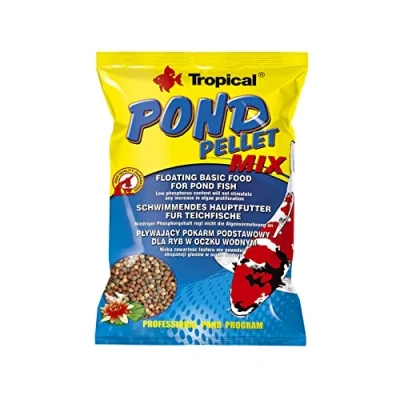 Imagen de Tropical Pond Pellet Mix 1 Er Pack &#039; X L Pet Food, Bunt, 1000 ml, 130