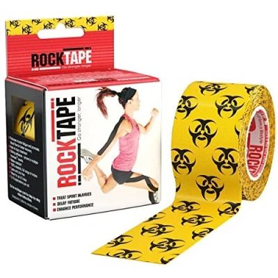 Imagen de RockTape Standard Cinta de kinesiología elástica para la recuperación Muscular, Unisex Adulto, Hazard orgánico, 5cm x 5m Roll
