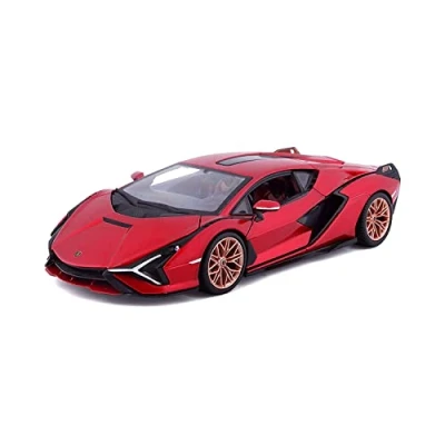Imagen de Bburago 1:24 Lamborghini SIAN FKP 37 Rojo, Varios diseños y Colores, M (May Cheong B18 21099R)