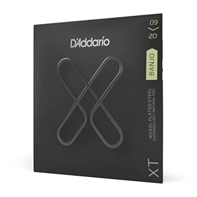 Imagen de D&#039;Addario XTJ0920, XT Banjo Guitar Strings Nickel Plated Steel, Light, 09 20