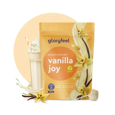 Imagen de Proteína Vegana Sabor VAINILLA 1kg en polvo Sin azúcar 22g de proteinas para aumentar o mantener la masa muscular Aislado proteina guisante soja, gluten ni lactosa