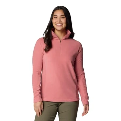 Imagen de Columbia Glacial 4 Media Cremallera Forro Polar, Agave Rosa, L para Mujer