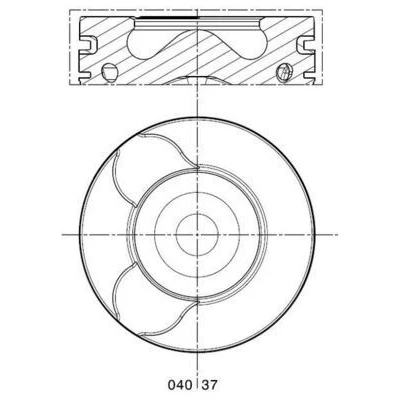 Imagen de Pistón MAHLE ORIGINAL 040 37 02