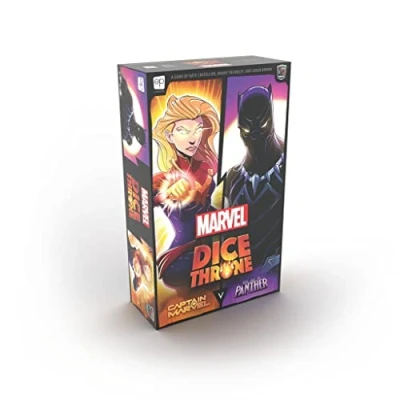 Imagen de USAopoly Marvel Dice Throne 2 Hero Box Featuring Captain Marvel; Black Panther Standalone Competitive Game Officially Licensed Compatible with The Ecosystem