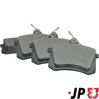 Imagen de JP GROUP 1163705810 Juego de pastillas freno Eje trasero excl. contacto avisador desgaste AUDI: A4 B5 Berlina, Avant, A8 D2