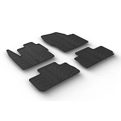 Imagen de Gledring 0520 Juego de alfombrillas suelo Caucho delante y detrás 4 negro 750mm 550mm LAND ROVER: Freelander 2 SUV