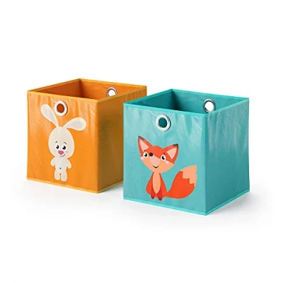 Imagen de Vicco Caja plegable, Naranja/Azul, 30 x cm Lote de 2
