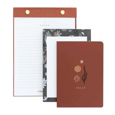 Imagen de Kokonote Set Bloc de notas Kalima 3 libretas pequeñas: con soporte y dos bonitas (bullet journal + libreta pequeña) │ Accesorios Papeleria bonita Material escolar Aesthetic