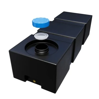 Imagen de Varile Depósito de agua potable Neo 120 L, resistente al transporte, apto para alimentos, barcos, caravanas, remolques (negro)