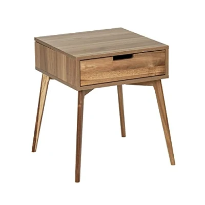 Imagen de WENKO Mesa Auxiliar, Madera, marrón, 50 x 55 cm