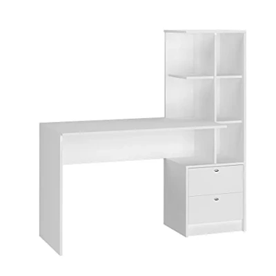 Imagen de Vicco Escritorio Denton, Blanco, 136 x 55 cm