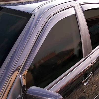 Imagen de ClimAir CLS003P0124D deflector de aire Puerta vehículo, Cavidad ventana, delante negro
