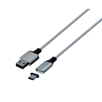 Imagen de Konix Mythics Cable de Carga magnético 2 m tipo a C para mando DualSense PS5 alta velocidad Blanco
