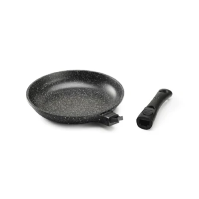 Imagen de Pradel Excellence PCUI001001 Sartén de aluminio fundido premium Ø20 cm Revestimiento antiadherente piedra Mango extraíble todo fuego, inducción, horno