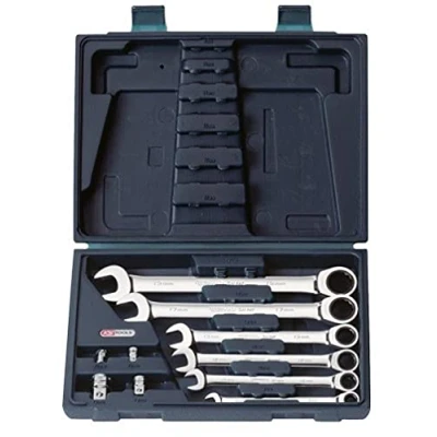 Imagen de KS TOOLS 503.4260 Juego de llaves poligonales y boca trinquete 72 19, 8 Acero cromo vanadio con adaptador