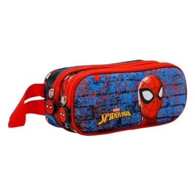 Imagen de Marvel Spiderman Badoom Estuche Portatodo 3D Doble, Rojo, 22 x 9.5 cm