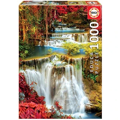 Imagen de Educa Puzzle de 1000 Piezas para Adultos Catarata en el Bosque. Incluye Pegamento Fix Puzzle. A Partir 14 años (18461)