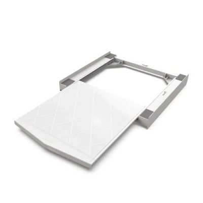 Imagen de Meliconi, Torre Quick, Soporte Lavadora Secadora,Fabricado con un 30% de Plástico Reciclado, Seguro, Resistente, Premontado, Cajón Extraíble, Universal, Made in Italy