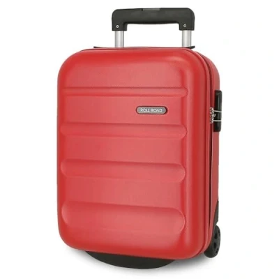 Imagen de Roll Road Flex Maleta de Cabina Rojo 31x40x20 cms Rígida ABS Cierre combinación Lateral 33L 2,46 kgs 4 Ruedas Dobles Equipaje Mano Debajo del Asiento
