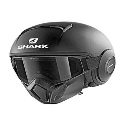 Imagen de SHARK NC Casco per Moto, Hombre, Negro, XS, negro