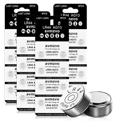 Imagen de LR44 AG13 Knopfzelle Batterien 1.5V Alkaline Knopfzellen Ohne Quecksilber 32 Stück 357 357A L1154 A76 GPA76 【3 Jahre Garantie】