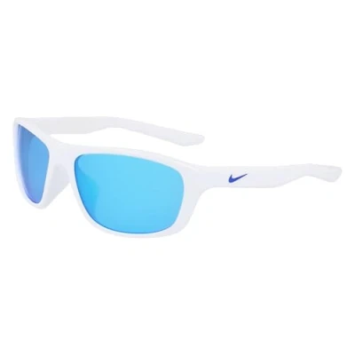 Imagen de NIKE LYNK M FD1817 Gafas, White/Blue Mirror, 57/16/130 Unisex Adultos
