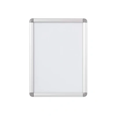 Imagen de Bi Office Curled Marco expositor de aluminio rodeado, A3