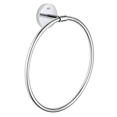 Imagen de Grohe Start Cosmopolitan QuickFix Toallero individual de argolla, cromo, para pegar (pegamento QuickGlue A1) o atornillar, ref. 41167000