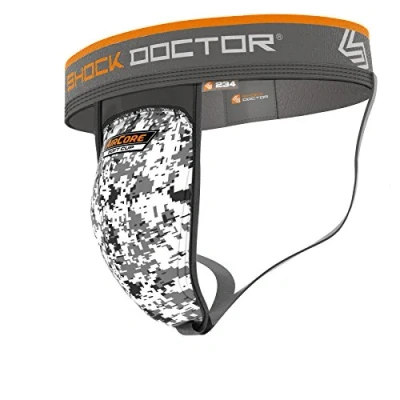 Imagen de Shock Doctor AirCore Soft Cup Suspensor para Taza, Hombre, Blanco, XXL