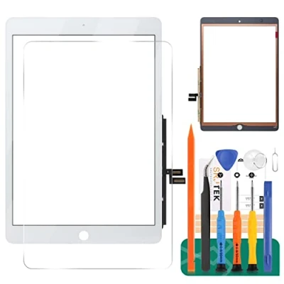 Imagen de para iPad 10.2 2019 2020 Pantalla táctil 7th 8th Gen Sensor A2428 Piezas reparación del digitalizador (sin botón de Inicio) (Blanco)